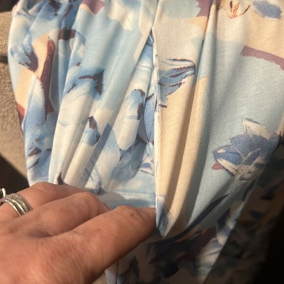 GRACE KARIN Criss Cross Halterneck Sleeveless Summer Floral Flowy A Line Dress - Picture 8 of 13